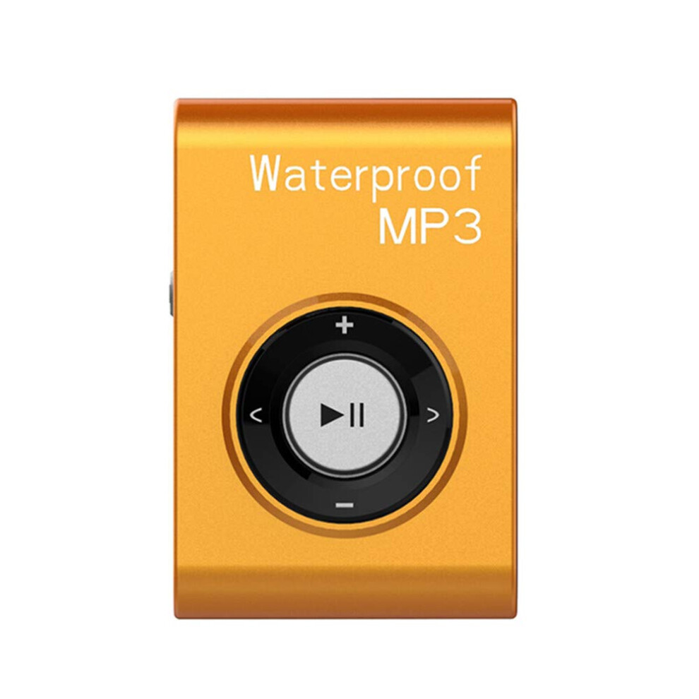Ipx8 Waterproof Mp3 Player 8Gb Built-In Storage For Swimming Running Diving Surf Fm Radio Shuffle Hi-Fi Headphone Yellow 9016109268686