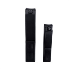 2Stk Schwarze Nagelschere Aus Mit Ledertasche