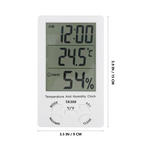 Large LCD Digital Hygrometer Innenraum Thermometer Luftfeuchtigkeitsmonitor 1