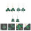 3 Paar Vrouwen Oorbellen St Patrick's Day 2