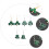 3 Paar Vrouwen Oorbellen St Patrick's Day 11