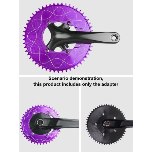 Direct Mount Chainring Adapter For 4-Bolt And 5-Bolt 110BCD Single Chainring, 3-Bolt Compatibility, 8-Bolt Support 2