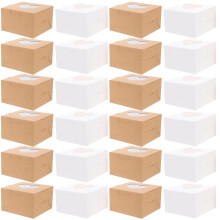 40Stück Kuchenverpackungsboxen Mit Durchsichtigem