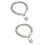 2Pièces De Métal Creux Argent Pour Décoration 8