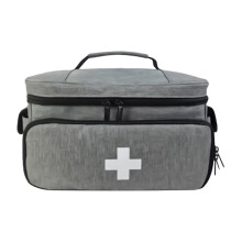 Nursing Bags for Nurses Waterproof Medicine Organizer Bag Gray Travel Pharmacy Bag for Easy Organization
