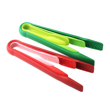 3Stk Kunststoff Brotklammer Grillzange Barbecue Klemme Servierzange Rot