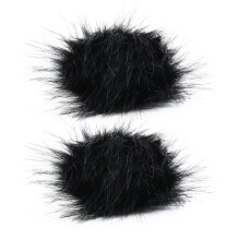2Stk Künstliche Flauschbälle Dekorative Accessoires