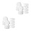20Pièces Formes Cylindriques En Mousse Blanches Pour DIY 9