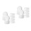 20Pièces Formes Cylindriques En Mousse Blanches Pour DIY 8