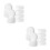 20Pièces Formes Cylindriques En Mousse Blanches Pour DIY 10