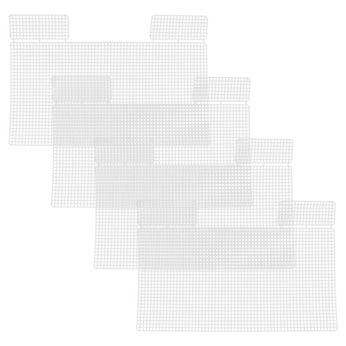 12 Pcs Thick Plastic Mesh Sheets For Crochet Bag Making