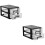 2Pcs Double Layer Plastic Drawer Closet Storage Cabinet Organizer 11