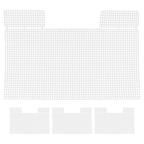 12 Pcs Thick Plastic Mesh Sheets For Crochet Bag Making 1