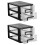 2Pcs Double Layer Plastic Drawer Closet Storage Cabinet Organizer 10