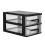 2Pcs Double Layer Plastic Drawer Closet Storage Cabinet Organizer 5