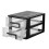 2Pcs Double Layer Plastic Drawer Closet Storage Cabinet Organizer 3