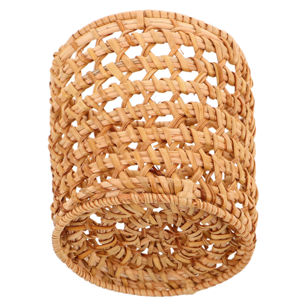Photos - Other Furniture 2Pcs Handmade Rattan Pen Holder Makeup Brush Organizer Bucket