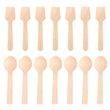 400 Pcs Wooden Natural Party