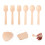 400 Pcs Wooden Natural Party 8