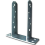 Heavy Duty Galvanised Bolt Down U Post Support Base Brackets 1