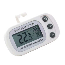 Refrigerator Thermometer Digital Temperature Gauge, Waterproof, Large LCD Display, Fridge Monitoring