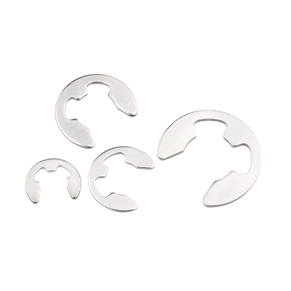 Ring Circlips 304 Stainless Steel Retaining Snap E-Clip Circlip, Sizes 1.2-15 Mm, Pack 2 Or 200 Pieces 9354506164973
