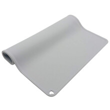 Non Slip Table Mat Silica Gel Placemats For Kids Baby Toddlers 2 Piece BPA Free Grey Travel Easy To Clean
