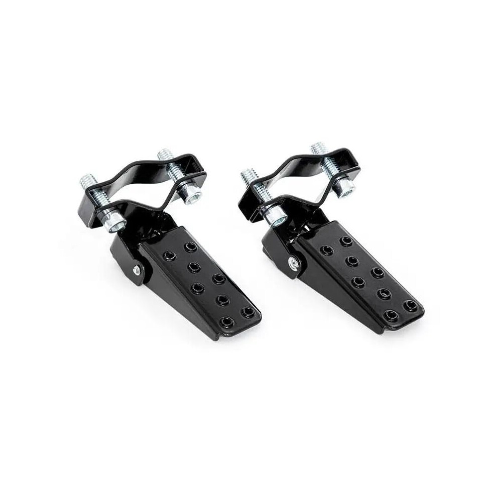 Motorcycle Footrests Foldable Foot Pegs Universal Pedals Modified Parts For Most Models Black 9084446307399