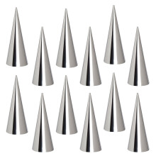 20Stk Backform Konisch Aus Edelstahl Silber Für Brot Backen Zuhause