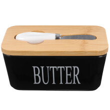 1 Set Butterportionierer Aus Keramik Mit Servierplatte Für