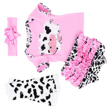 4Stk Reborn Baby Kleidung Rosa Outfits Für 20-22 Zoll