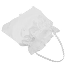 White Fabric Hochzeitsclutch Geldbörse Für Brautjungfern