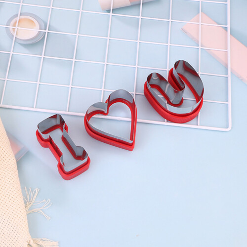 3Stk Keks Ausstecher Sandwich Valentinstag 2