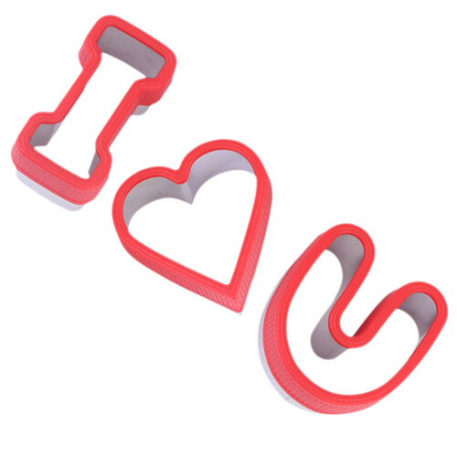 3Stk Keks Ausstecher Sandwich Valentinstag