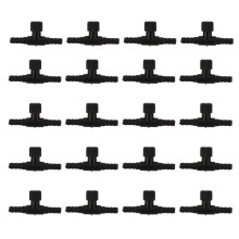 30Stk 4Mm Luft In-Line Schlauchverbinder Kunststoff Für Aquarium