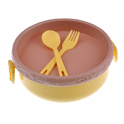 Runde - -Plastik-Lunchbox Und 1