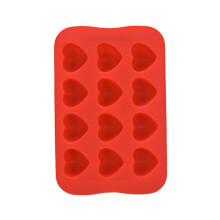 Diy Herzform Eiswürfelform Schokoladenform 12 Hohlräume Rot