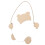 Small Lightweight Bear Mirror Wooden Wall Hanging Mirror Decor 7