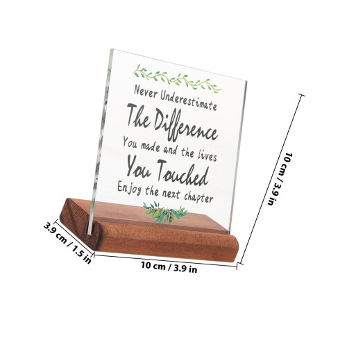 Acrylic Table Sign For Retirement Gift Office Desktop Keepsake 1