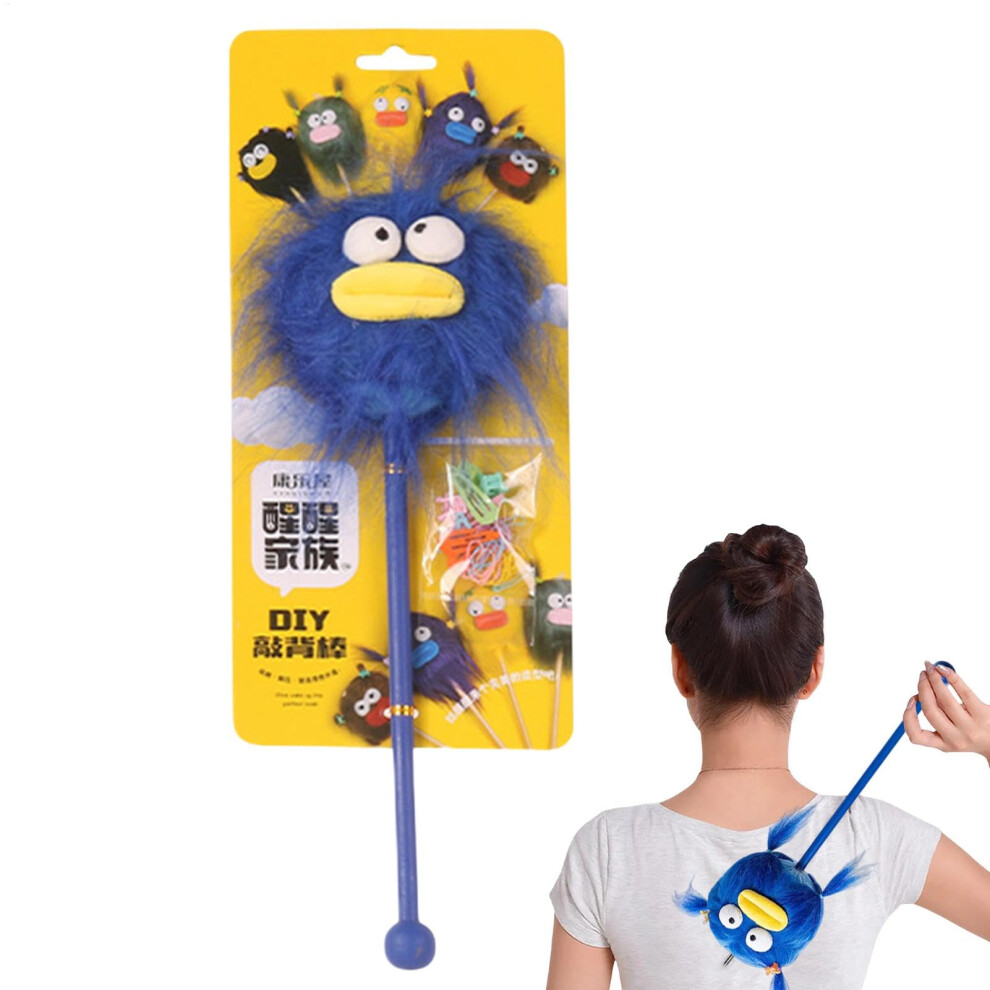 Body Massage Hammer Soft Plush Material Manual Massage Stick Cartoon Style For Waist And Neck