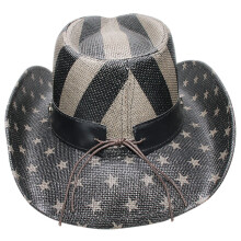 Vintage Strohhut Western Style Unisex Cowboy Cowgirl