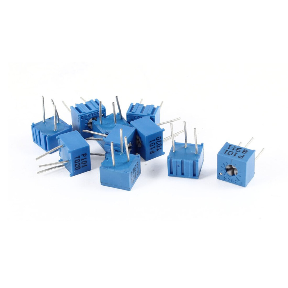 3362 High Precision Trimmer Potentiometer 100 Ohm 0.5W 10 Pcs Variable Resistors 9016109299253