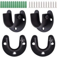 Set Kleiderschrankstange Mit Duschvorhangstange Basis