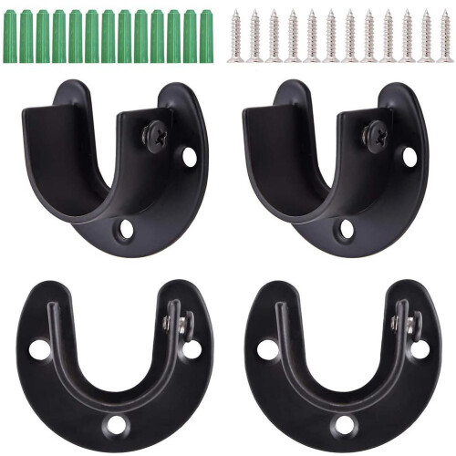Set Kleiderschrankstange Mit Duschvorhangstange Basis