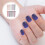 240Pcs Press on Nails Short False Nail ABS Assorted Color Reusable Set 5