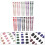 240Pcs Press on Nails Short False Nail ABS Assorted Color Reusable Set 4