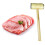 Holz Doppelseitig Fleischklopfer Hammer Mit Rippenmuster Steakhammer 5