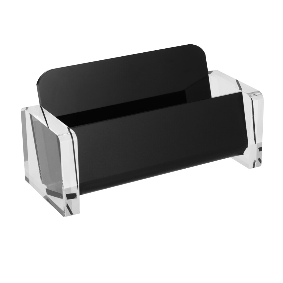 1Pcs Acrylic Business Card Holder Multifunctional Office Stand Black-image-OPC-PKYPZTW-NEW