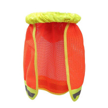 1Oranje Hard Hat Visor Met Mesh Nekscherm Voor Veiligheid