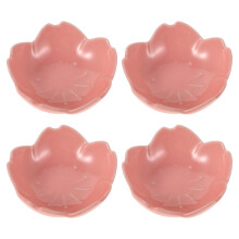 8 Pcs Ceramic Flower Shaped Dessert Bowl Porcelain Sauce Dish 3 Inch